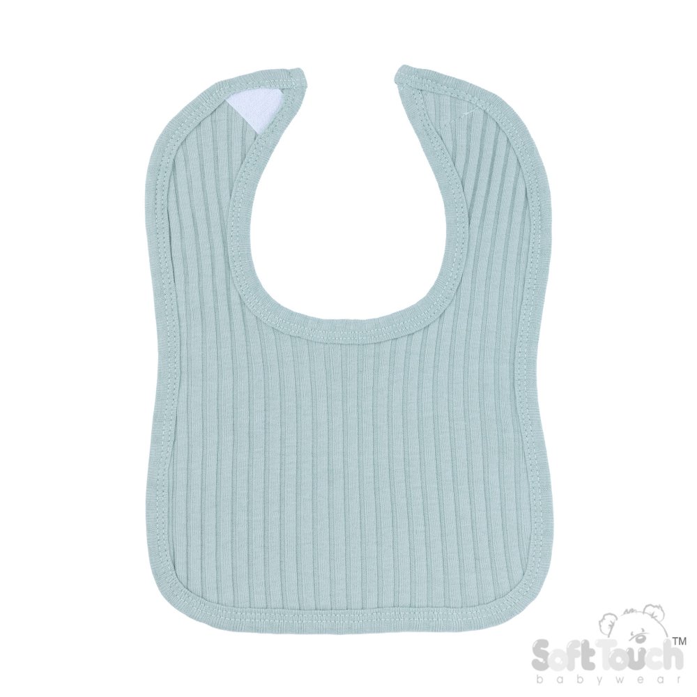 P4600-SG: Sage Green Ribbed Velcro Bib P4600-SG: Sage Green Ribbed Velcro Bib